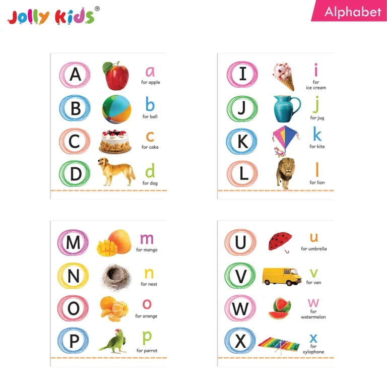 Jolly Kids My Big Board Books Set of 8 for Toddlers Ages 0-3 Years| Picture Learning Books | Grocsy