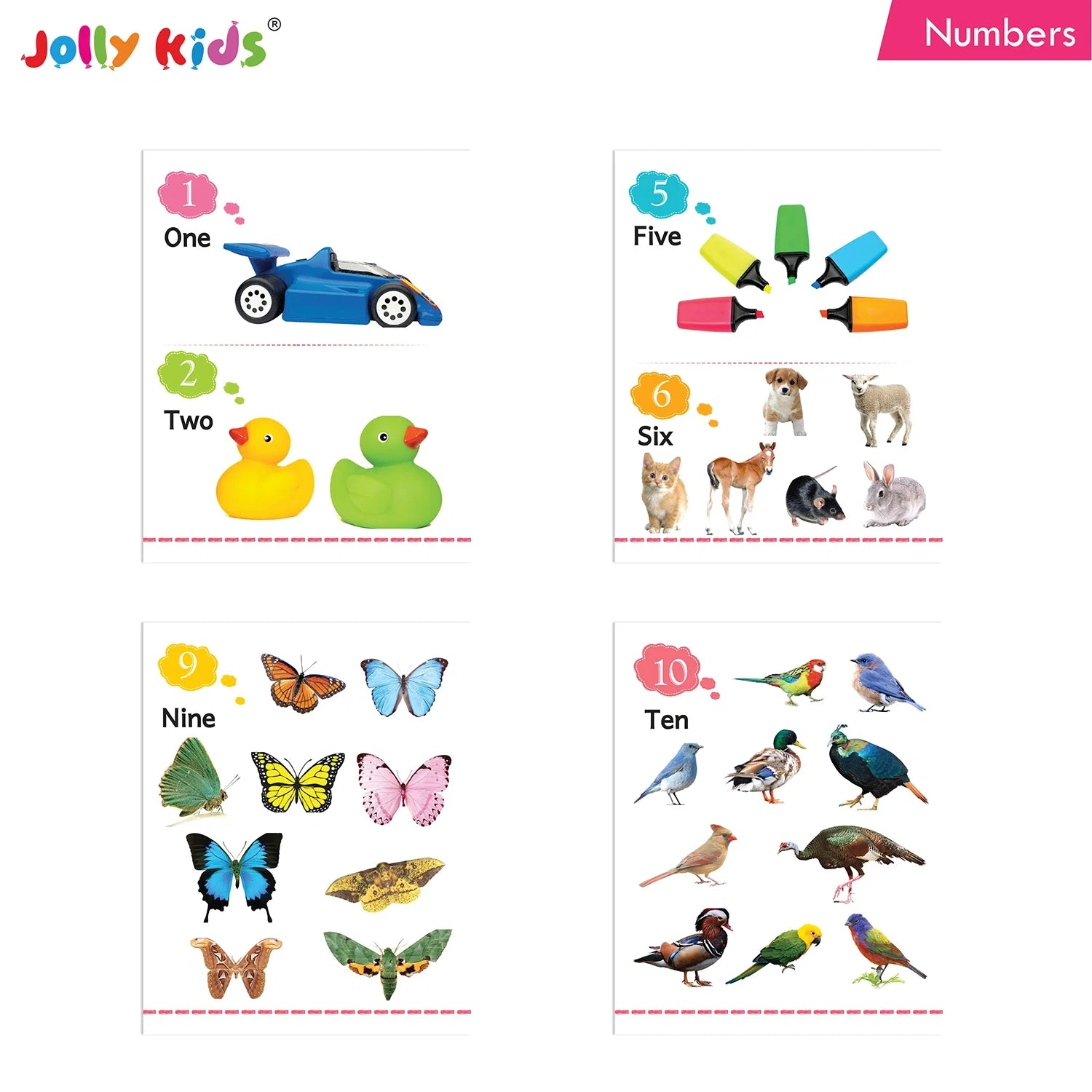 Jolly Kids My Big Board Books Set of 8 for Toddlers Ages 0-3 Years| Picture Learning Books | Grocsy