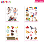 Jolly Kids My Big Board Books Set of 8 for Toddlers Ages 0-3 Years| Picture Learning Books | Grocsy