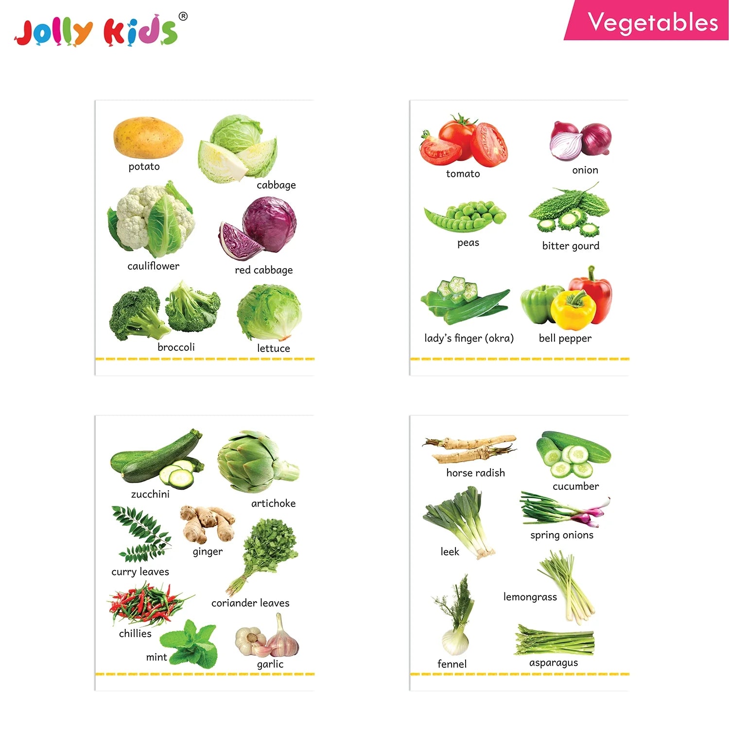 Jolly Kids My Big Board Books Set of 8 for Toddlers Ages 0-3 Years| Picture Learning Books | Grocsy