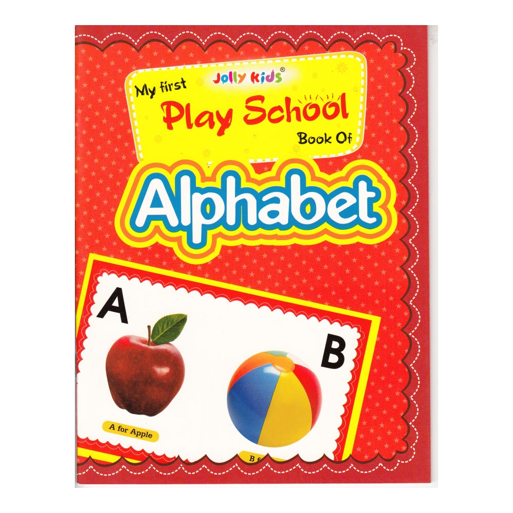 Jolly Kids My First Play School Book Set of 7| Ages 1 - 4 Year| Picture Learing Books like Alphabet, Vegetables, Fruits | Grocsy