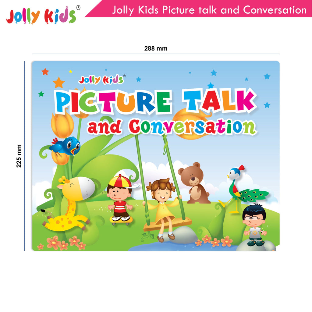Jolly Kids Picture talk and Conversation Book for Kids| Age 2-6 Year | Grocsy