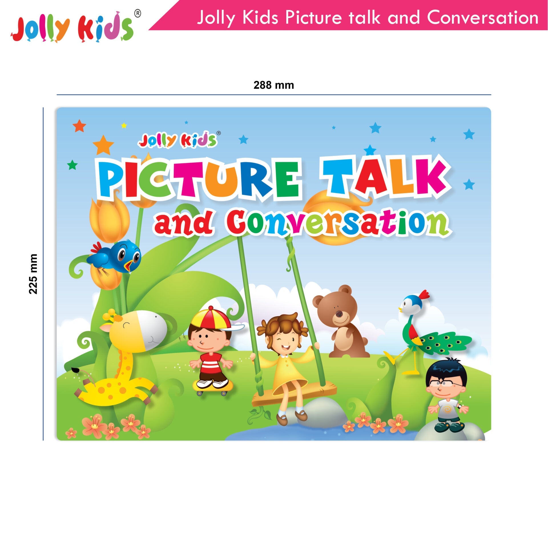 Jolly Kids Picture talk and Conversation Book for Kids| Age 2-6 Year | Grocsy