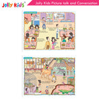 Jolly Kids Picture talk and Conversation Book for Kids| Age 2-6 Year | Grocsy
