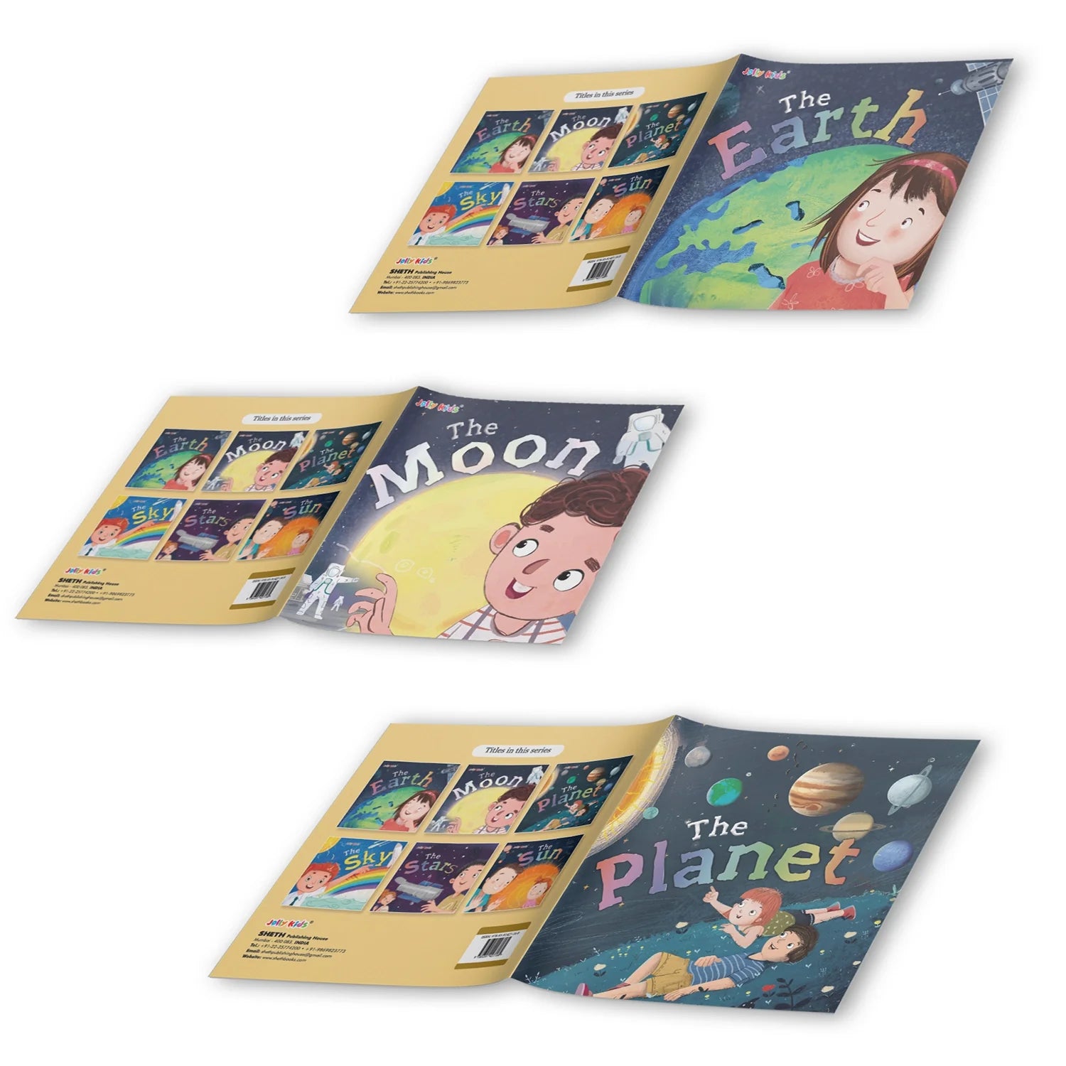 Jolly Kids The Solar System Books Set of 6| Part of: Knowledge Encyclopedia For Children Ages 4-10 Years | Grocsy