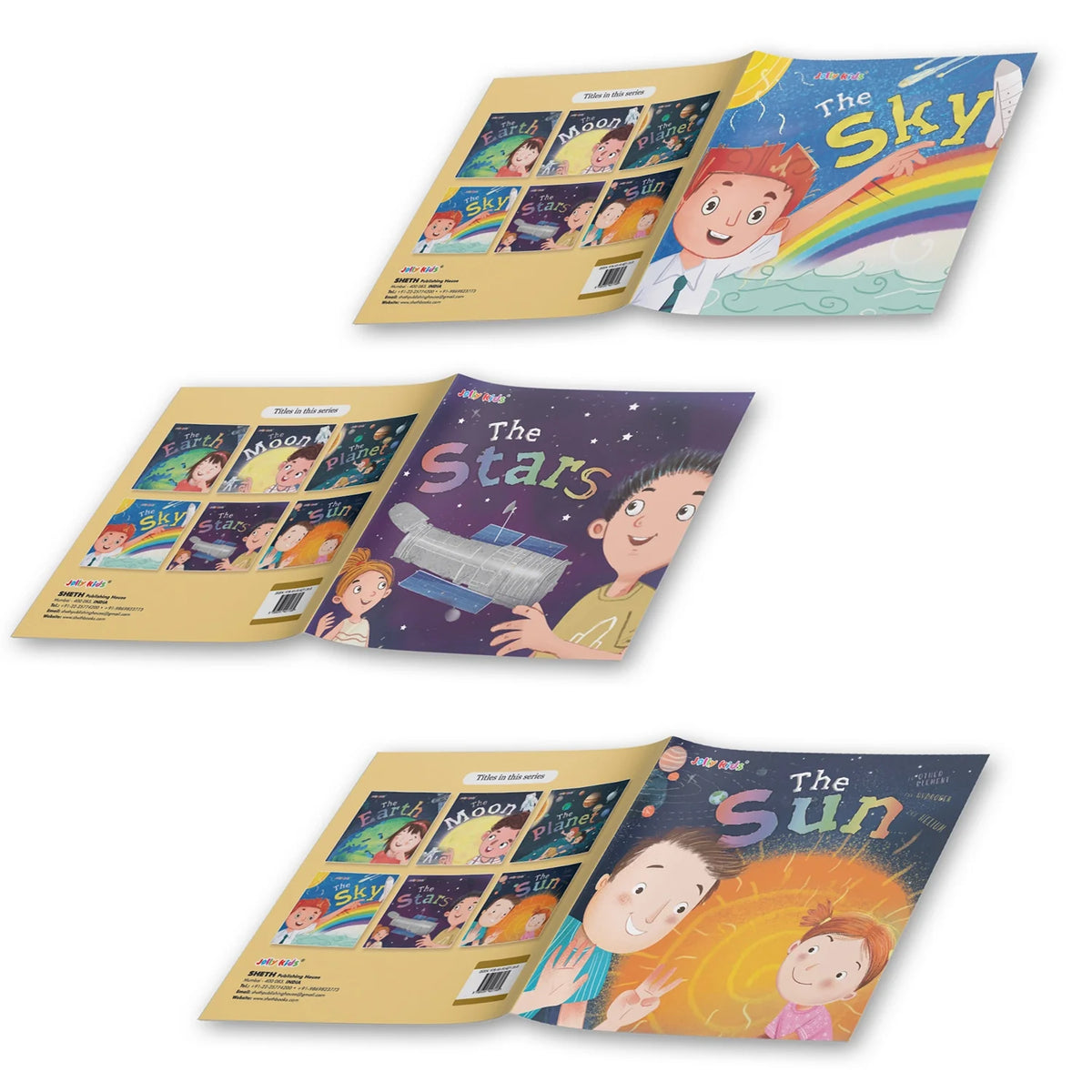 Jolly Kids The Solar System Books Set of 6| Part of: Knowledge Encyclopedia For Children Ages 4-10 Years | Grocsy