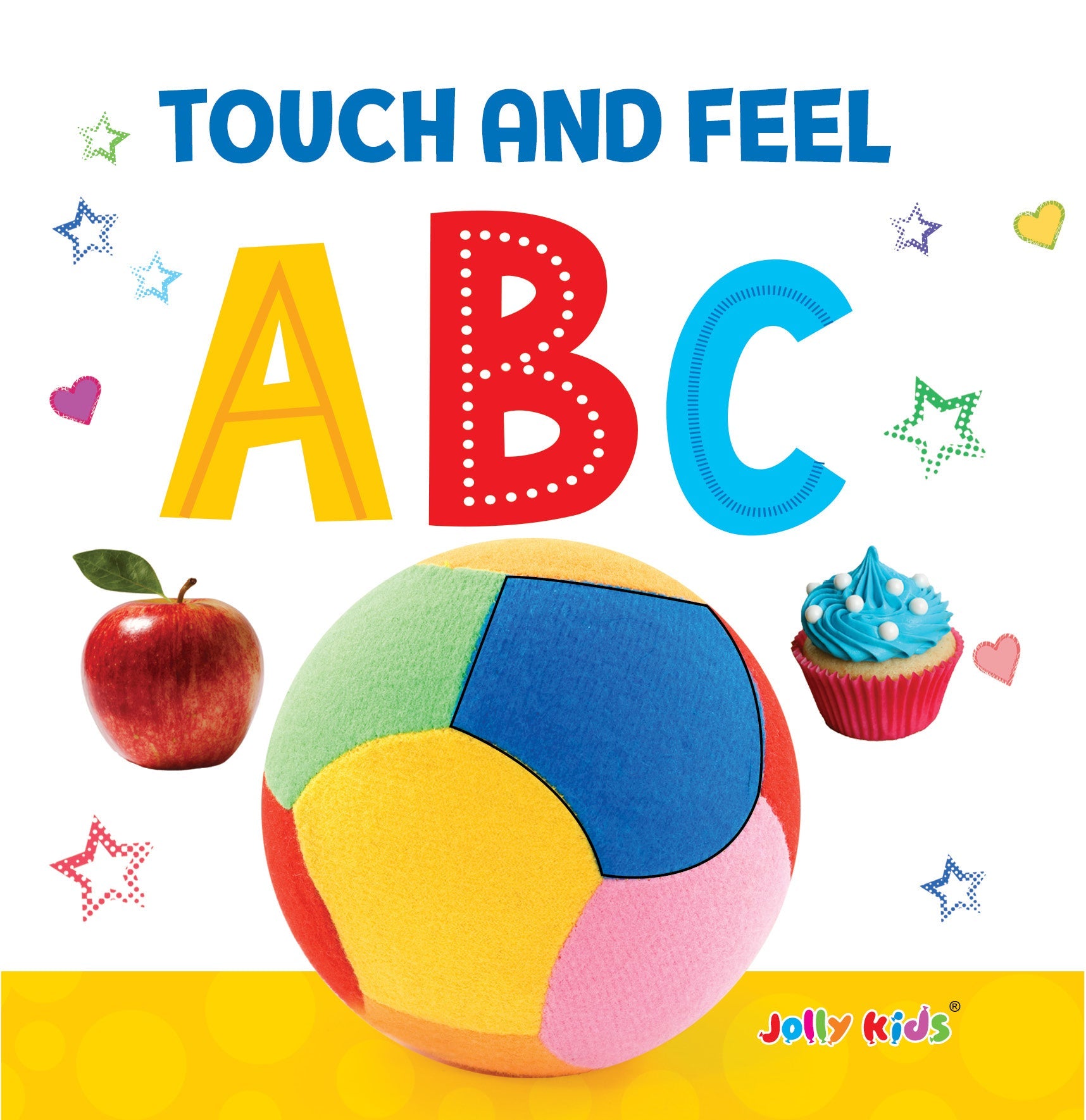 Jolly Kids Touch and Feel ABC Picture Book for Kids Ages 1-4 Years| Board Book|Alphabet Picture Book | Grocsy
