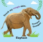 Jolly Kids Touch and Feel Board Books for Little Ones| Ages 1-4 Years| Set of 4| ABC| Numbers| My First Words| Animals | Grocsy