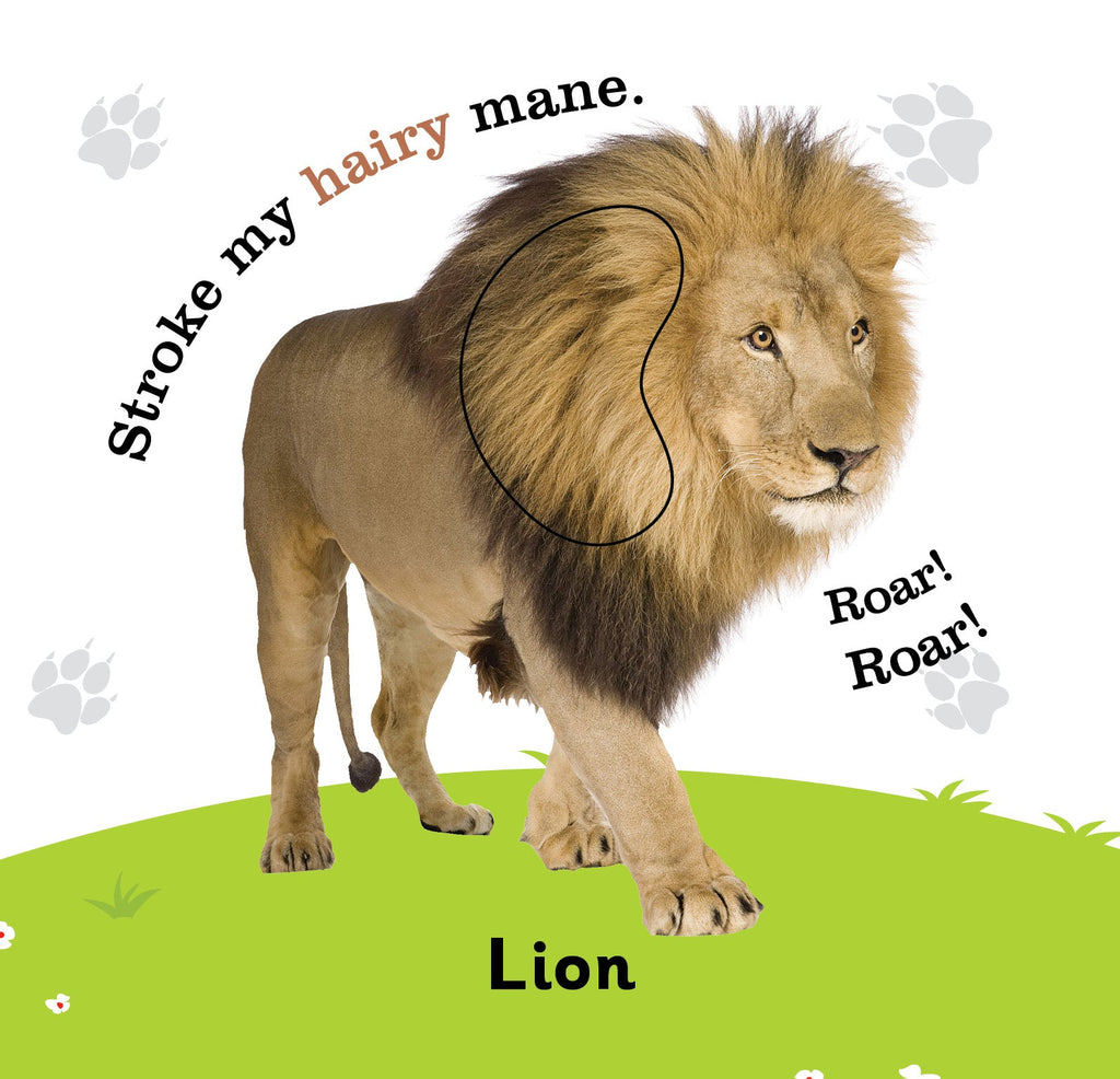 Jolly Kids Touch and Feel Board Book: Animals| Picture Book for Kids Ages 1-4 Years| Touch & Feel Activity Book | Grocsy