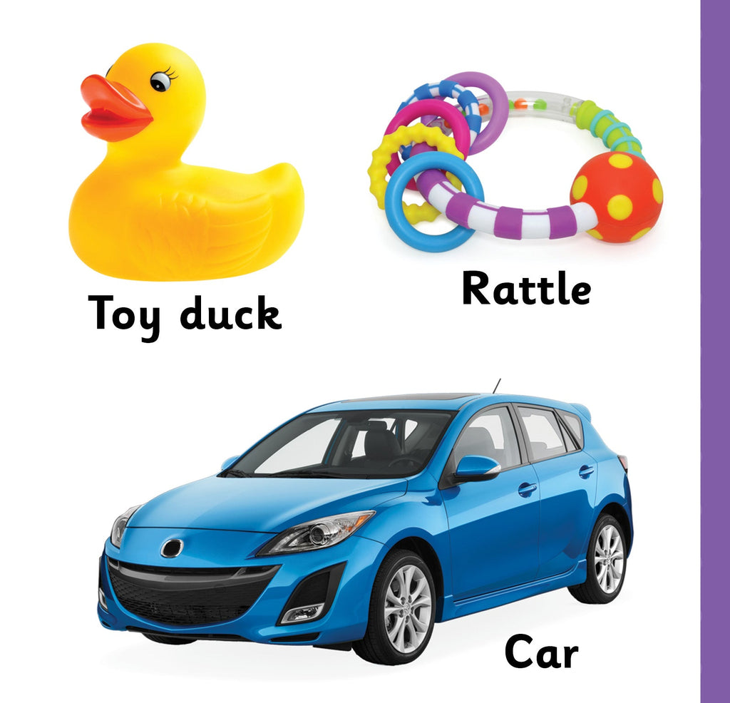 Jolly Kids Touch and Feel Board Book: My First Words| Picture Book for Kids Ages 1-4 Years| Touch & Feel Activity Book | Grocsy