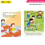 Jolly Scholars Emotional Well Being Hardbound 8 in 1 Stories Book For Kids Ages 3-6 Years| Learn Beauty, Anger, Sadness, Love Family & Friends etc. | Grocsy