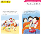 Jolly Scholars Emotional Well Being Hardbound 8 in 1 Stories Book For Kids Ages 3-6 Years| Learn Beauty, Anger, Sadness, Love Family & Friends etc. | Grocsy