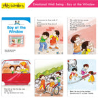 Jolly Scholars Emotional Well Being Story Books Set of 8 Ages 3-6 Years For Kids Learn Beauty, Anger, Sadness, Love Family & Friends etc. | Grocsy