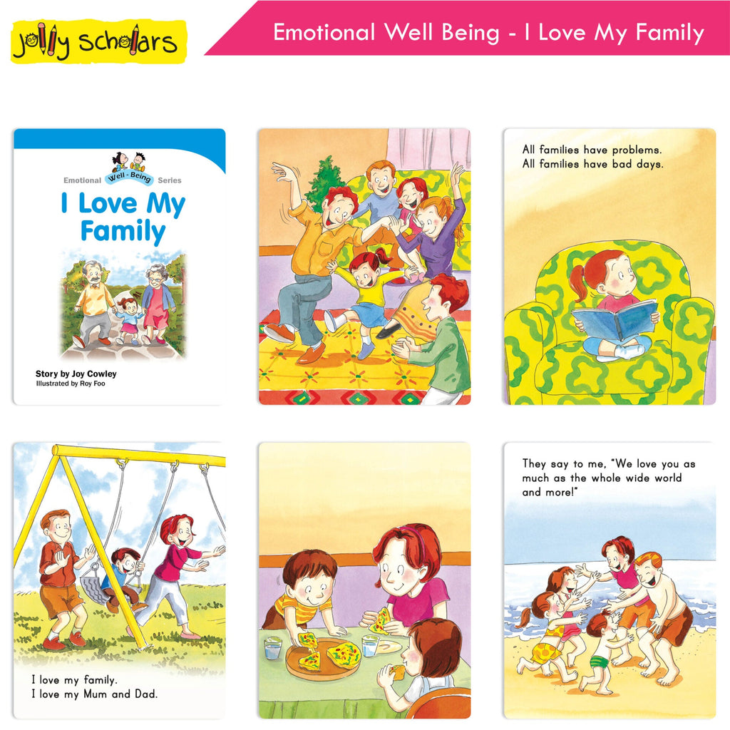 Jolly Scholars Emotional Well Being Story Books Set of 8 Ages 3-6 Years For Kids Learn Beauty, Anger, Sadness, Love Family & Friends etc. | Grocsy