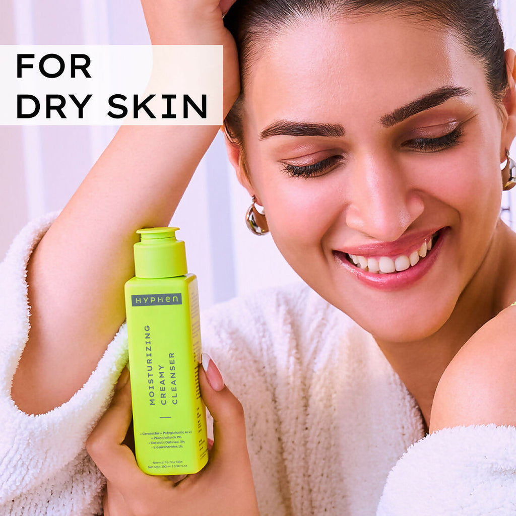 Hyphen By Kriti Sanon CSMS (Cleanser, Serum, Moisturizer, Sunscreen) Normal to Dry Skin Combo | Grocsy