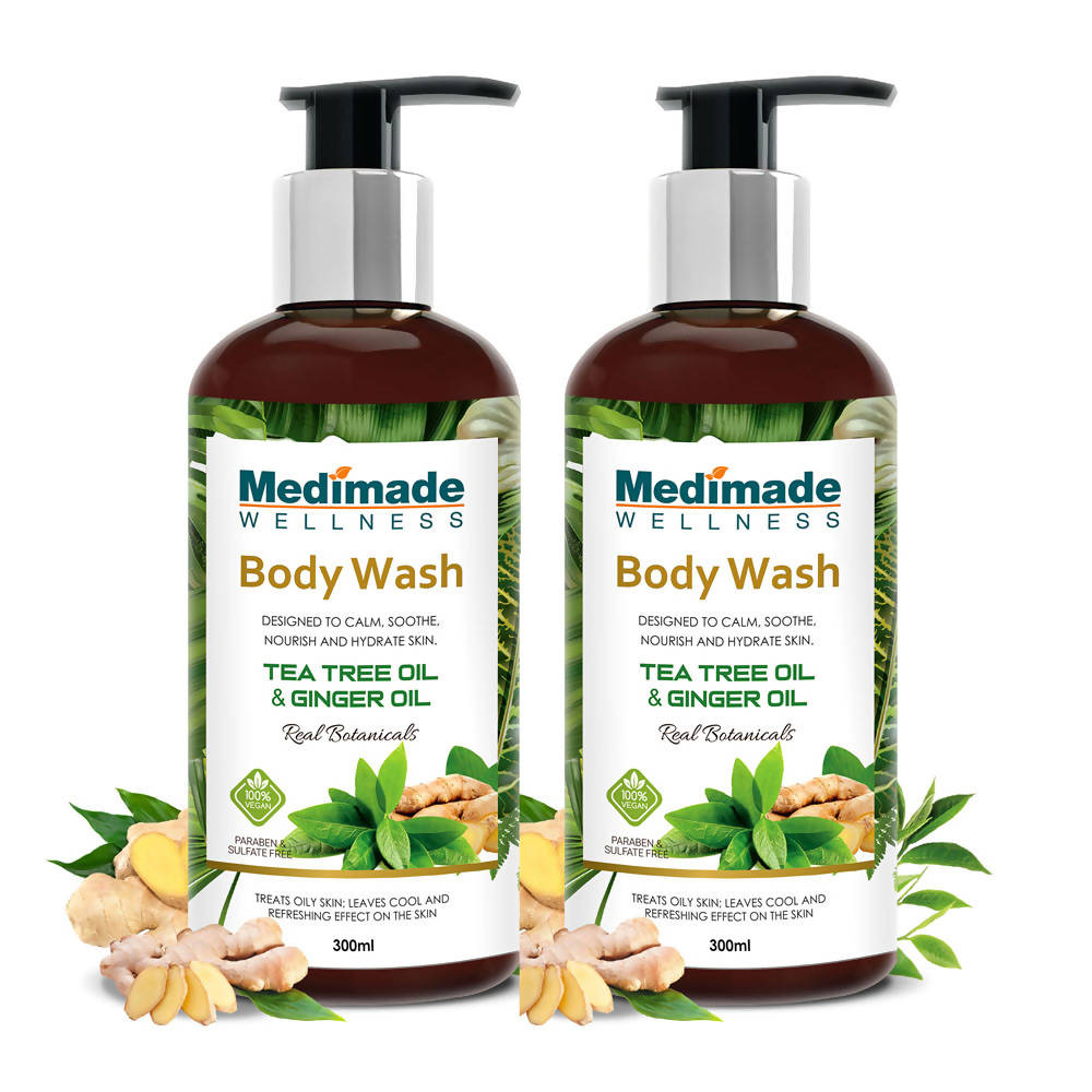 Medimade Wellness Tea Tree Oil & Ginger Oil Body Wash | Grocsy