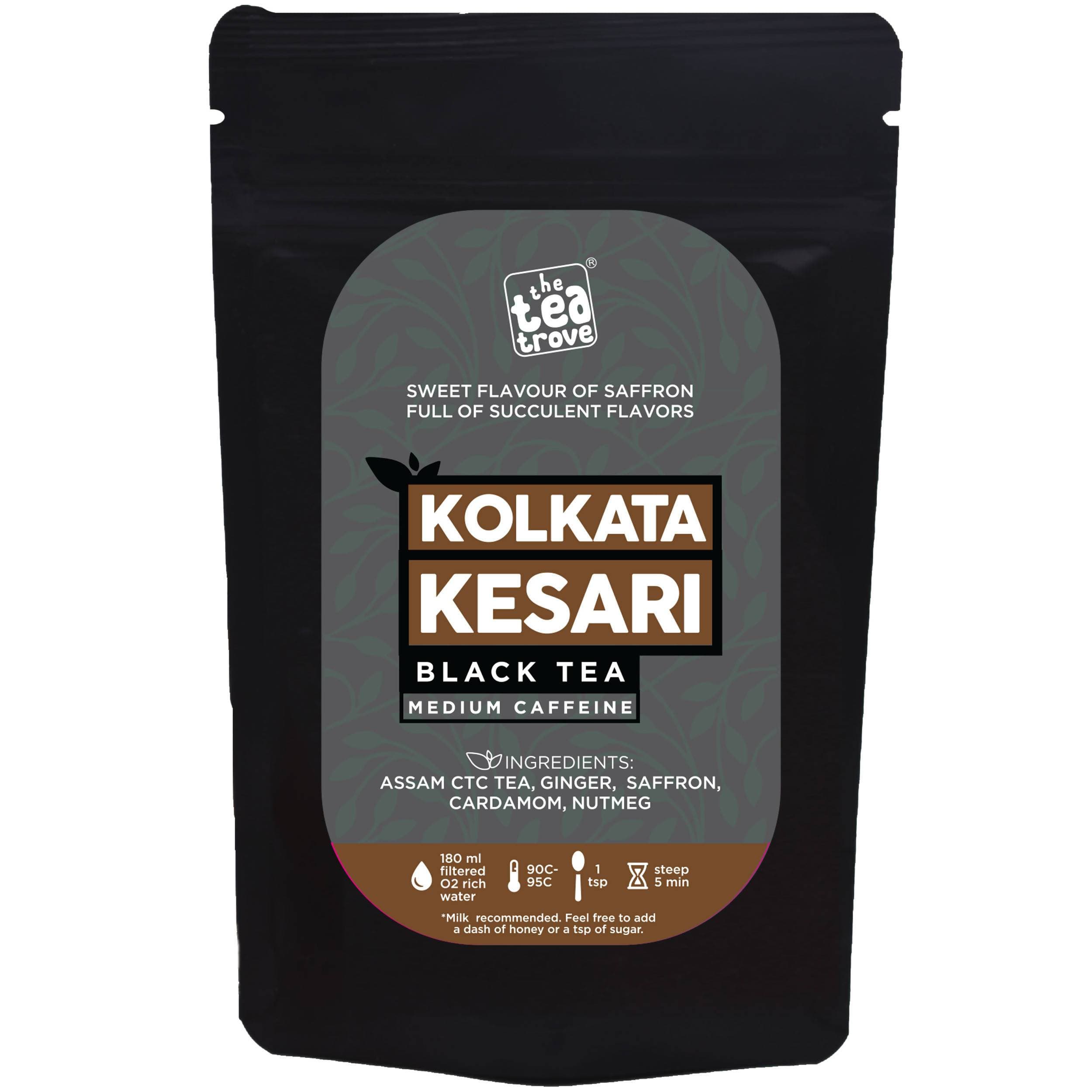 The Tea Trove - Kolkata Kesari Tea Green Tea | Grocsy