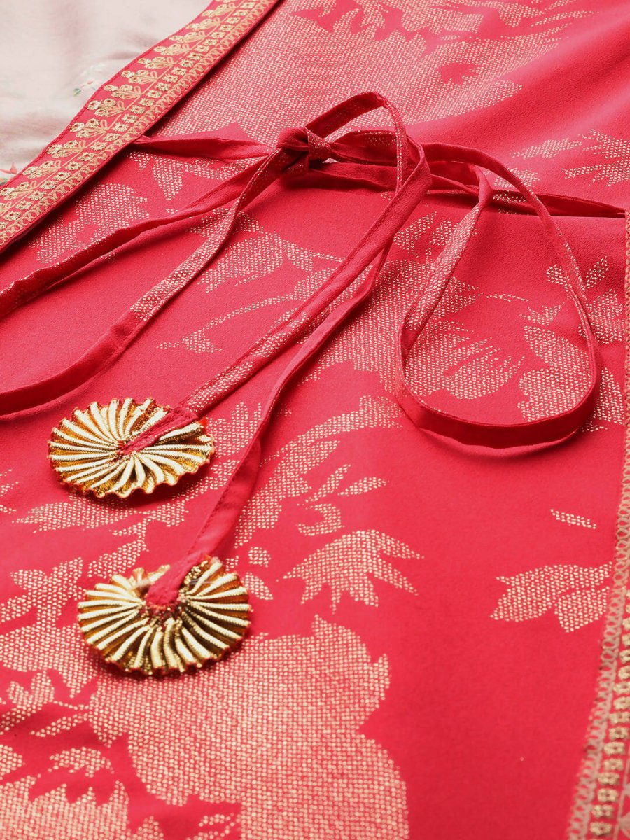 Ahalyaa Women's Traditional wear Ethnic Dress - Red | Grocsy