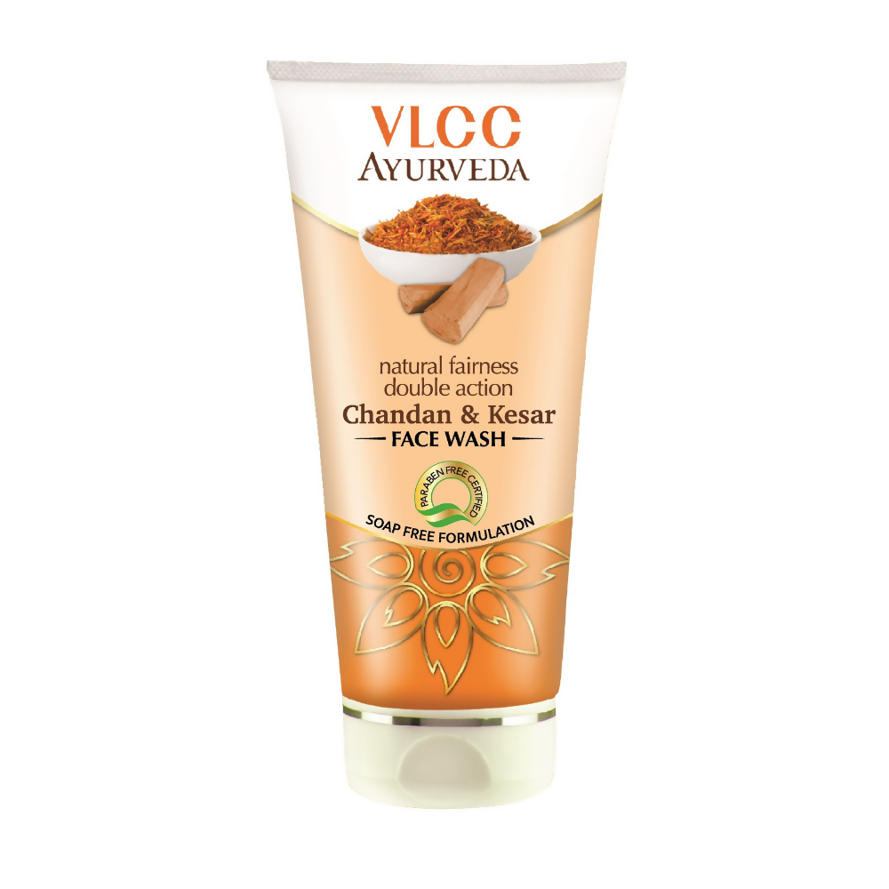 VLCC Ayurveda Natural Chandan & Kesar Face Wash | Grocsy