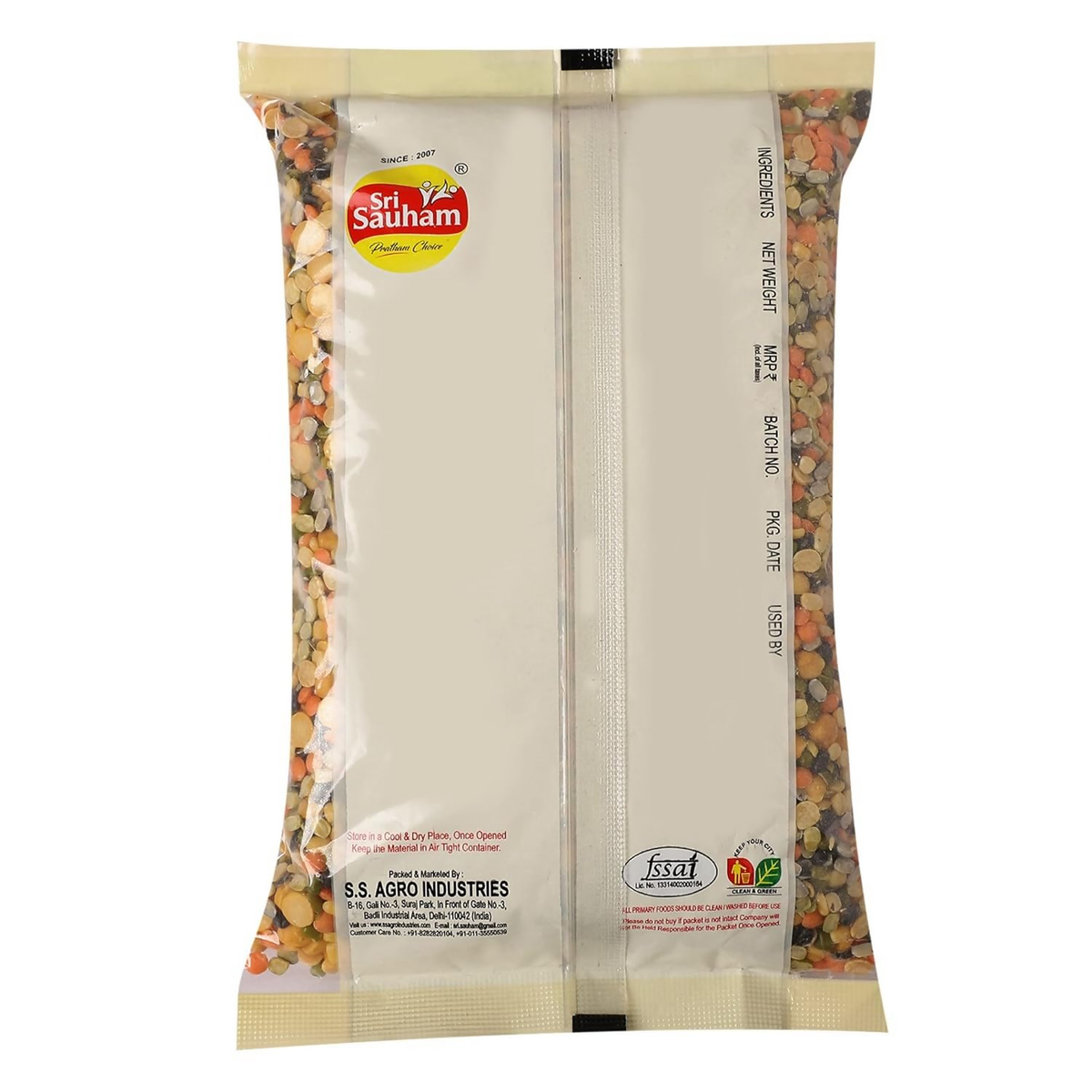 Sri Sauham Premium Mix Unpolished Dal | Grocsy