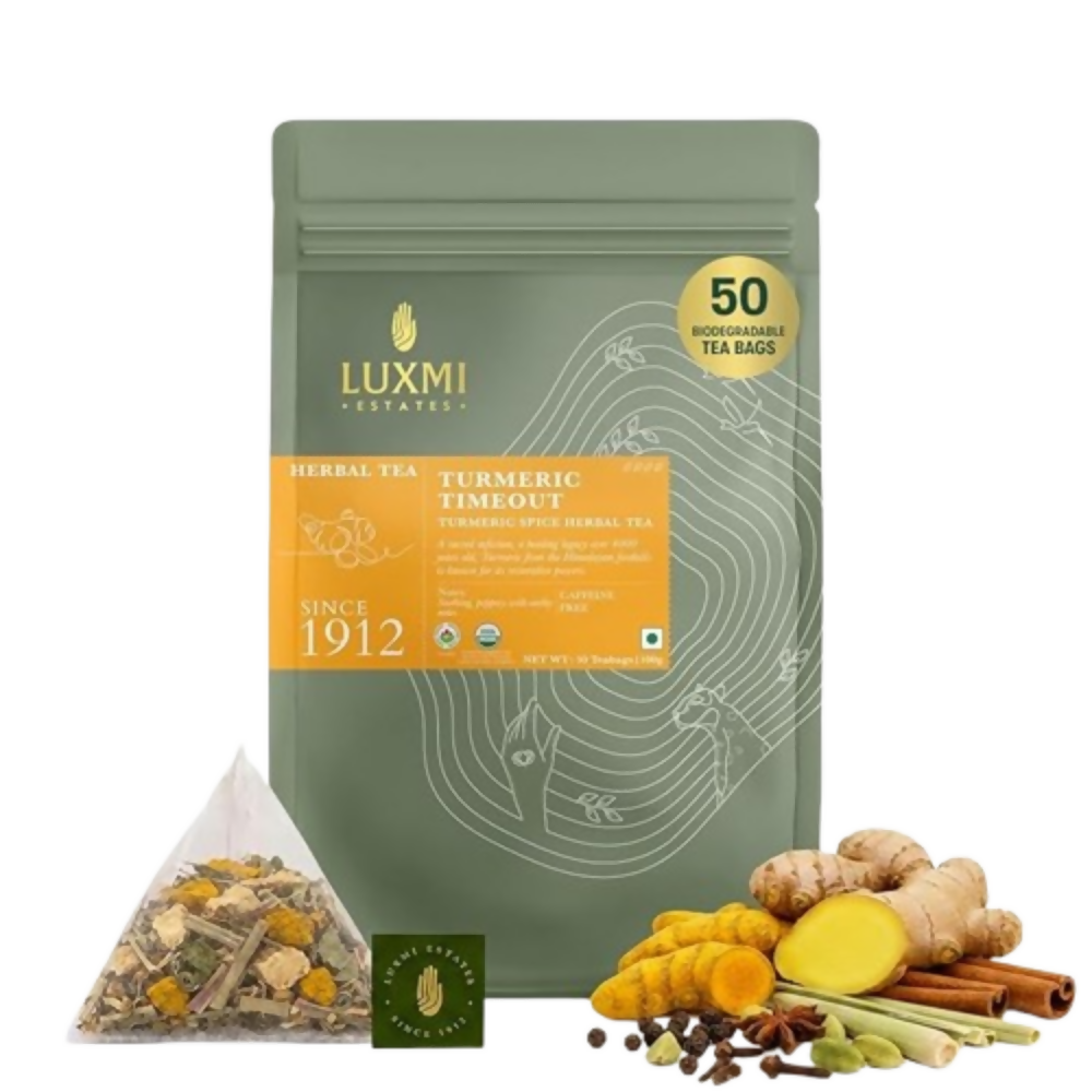 Luxmi Estates Turmeric Time-Out Herbal Loose Infusion | Grocsy