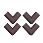 Safe-O-Kid Corner Guardscushions, U Shaped, Large Size Extra Thick, Brown | Grocsy