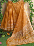 Shree Shyam Fashion Cotton Mustard Saree | Grocsy