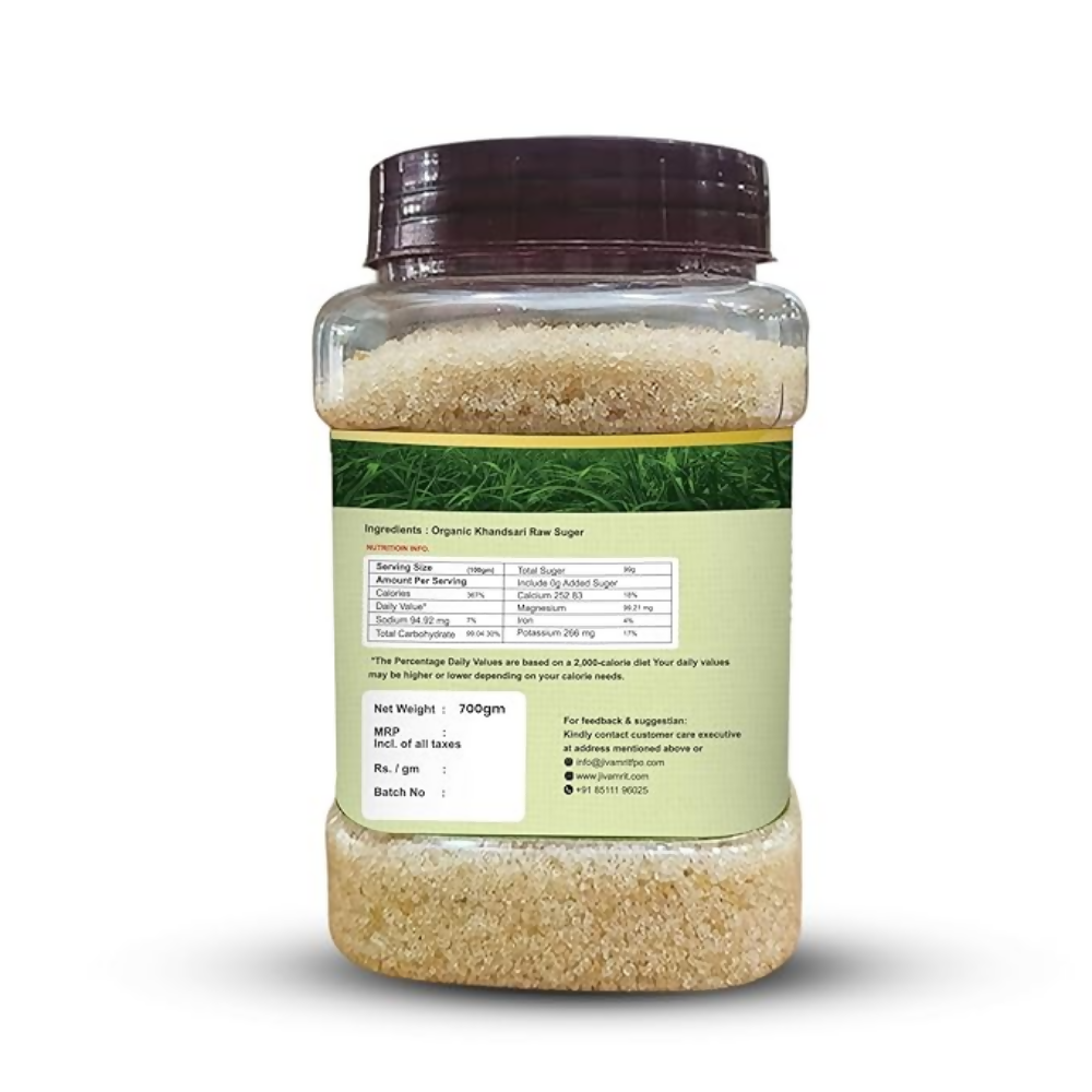 Jivamrit Organic Khandsari Raw Sugar | Grocsy