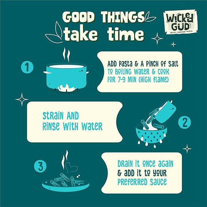 WickedGud Rigatoni Pasta Semolina | Grocsy