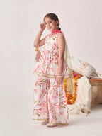 Joban Fashion Girl's Multi Color Sharara Set | Grocsy