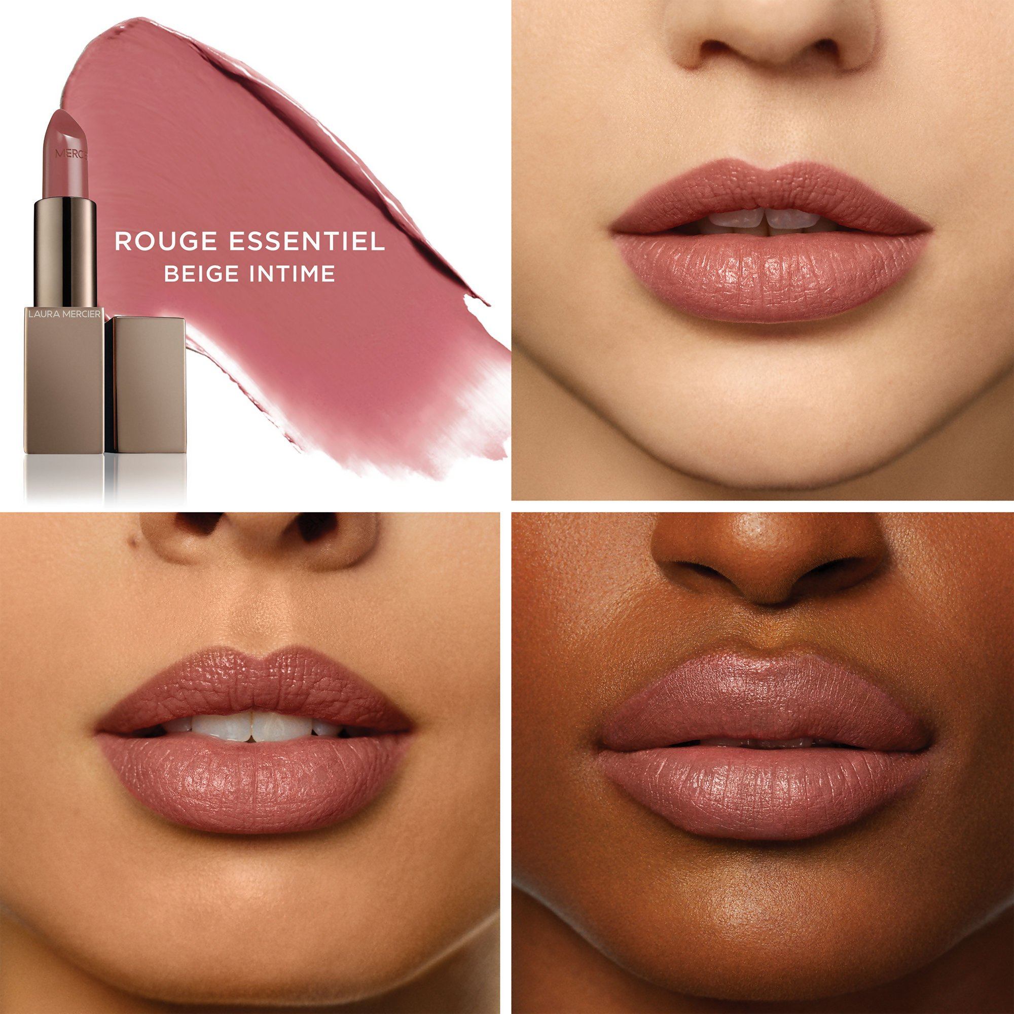 Laura Mercier Rouge Essentiel Silky Creme Lipstick - Beige Intime | Grocsy