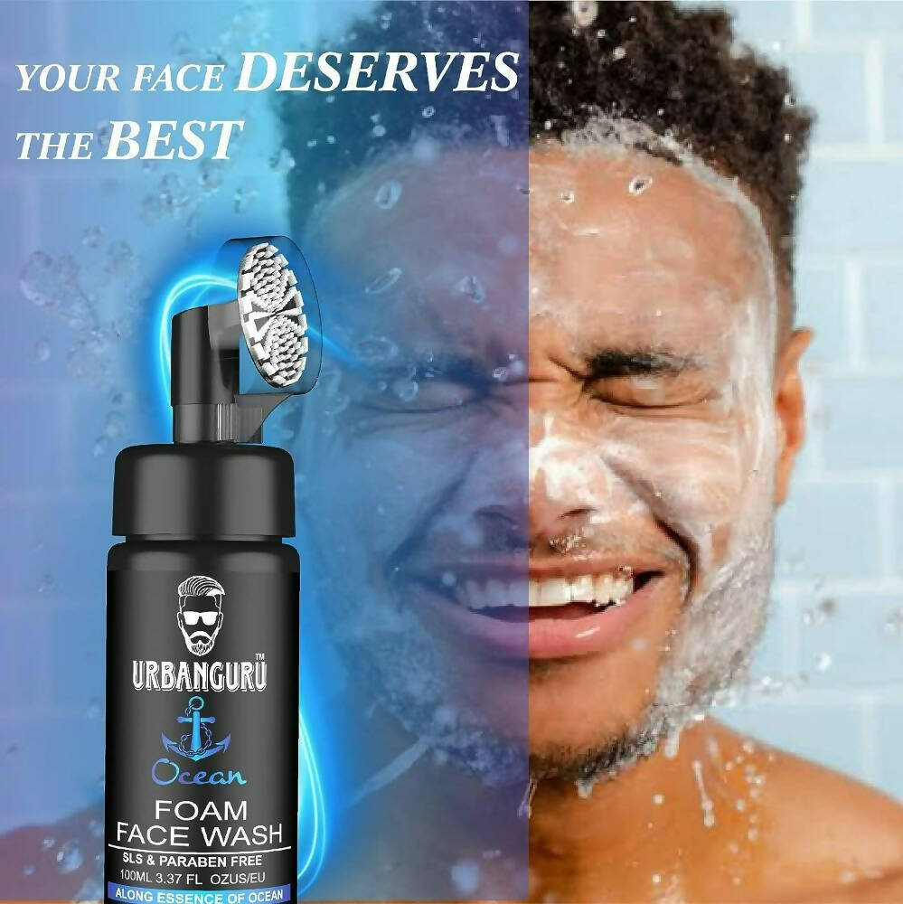 Urbanguru Refreshing Ocean Foam Face Wash | Grocsy