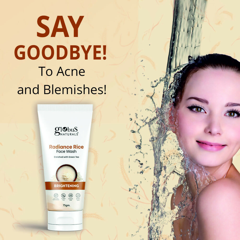 Globus Naturals Radiance Rice Face Wash | Grocsy