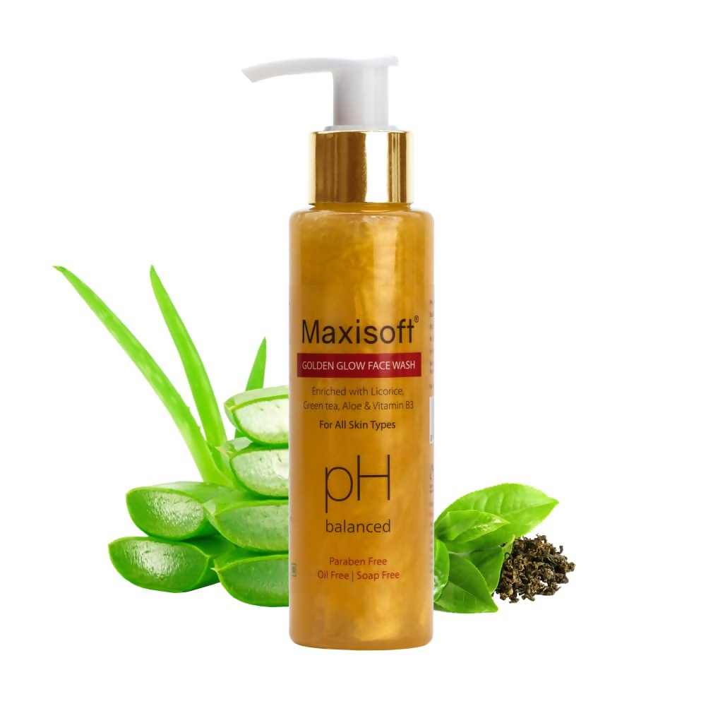 Maxisoft Golden Glow Face Wash | Grocsy