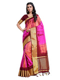 Mimosa Women's Banarasi Silk Multicolor Saree | Grocsy