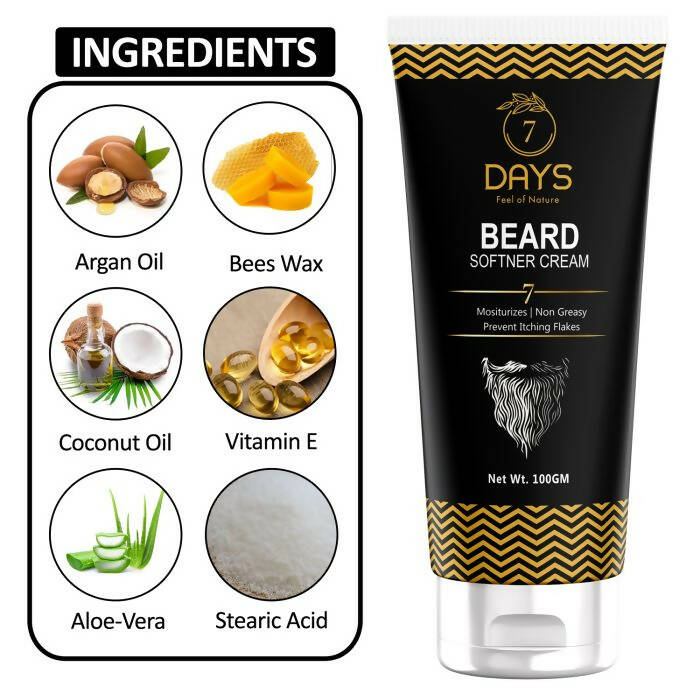 7 Days Beard Softener Cream | Grocsy