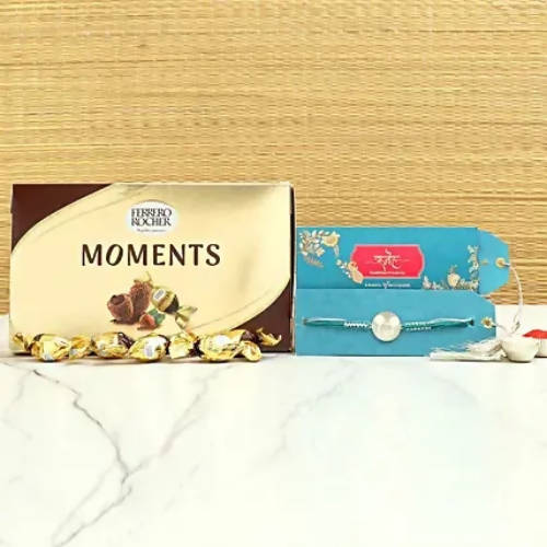 Cute Mickey Rakhi & Ferrero Rocher Moments Box | Grocsy