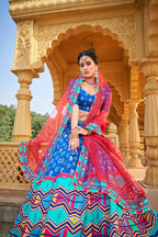 Blue Color Lehenga Choli for Women Indian Bridesmaid Lehenga Choli Set by Infinity Export | Grocsy