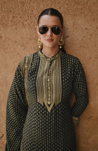 Anaita Black Silk Readymade Palazzo Suit with Swarovski Work | Grocsy