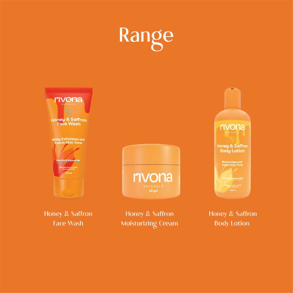 Rivona Naturals Honey & Saffron Face Wash | Grocsy