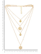 Ruby Raang Gold Kundan Layered Necklace | Grocsy