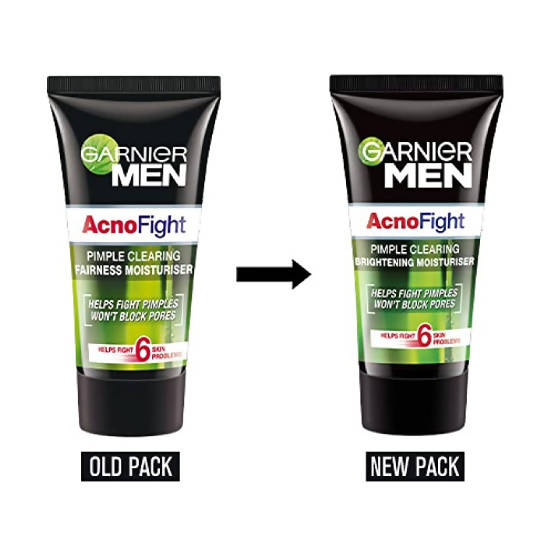 Garnier Men Acno Fight Pimple Clearing Brightening Moisturizer | Grocsy