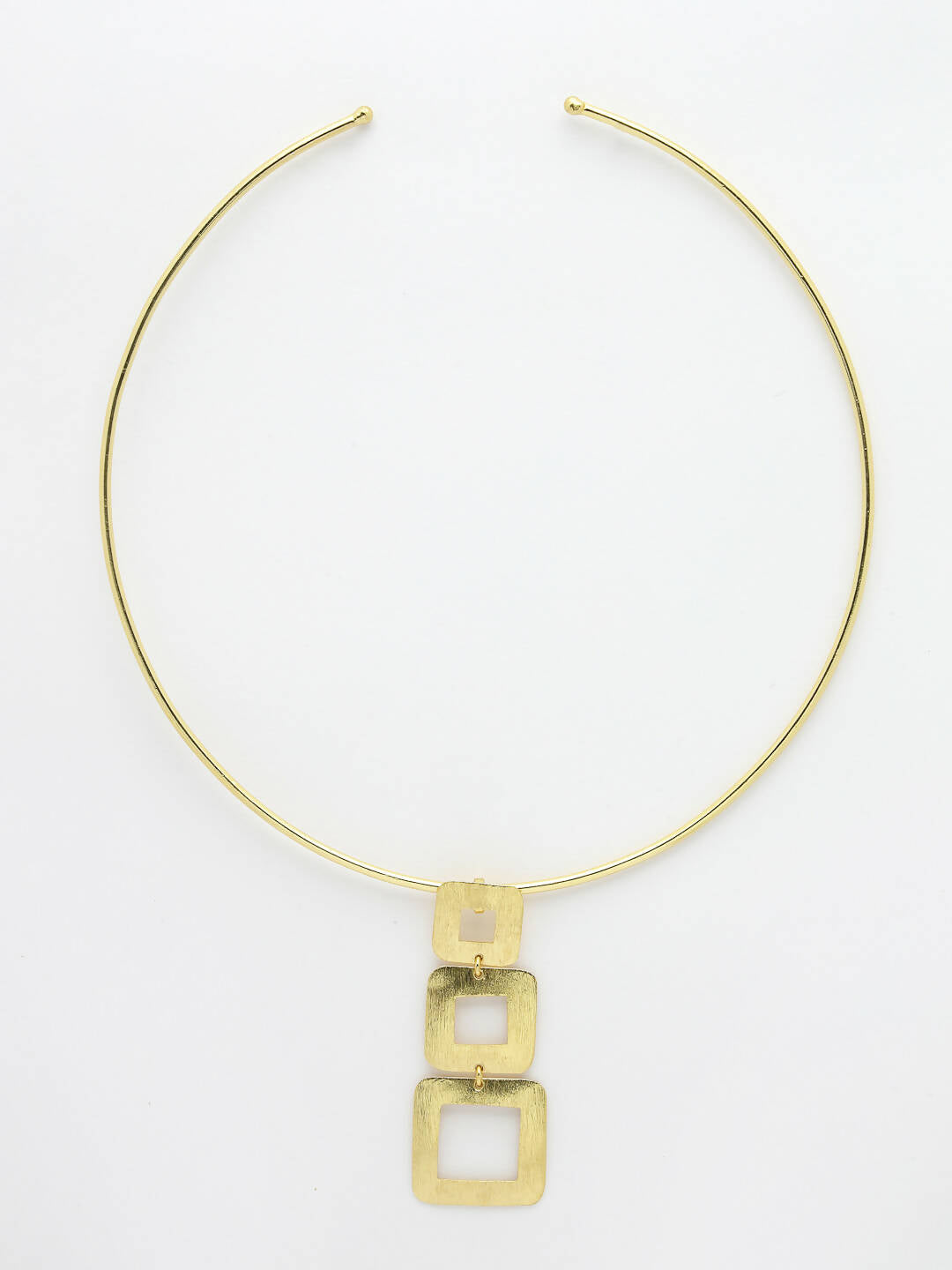 NVR Women Gold-Polished Circular Choker Necklace | Grocsy