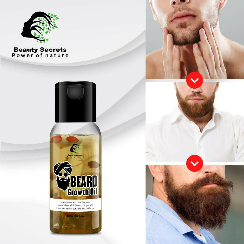 Beauty Secrets Premium Beard Growth Oil | Grocsy