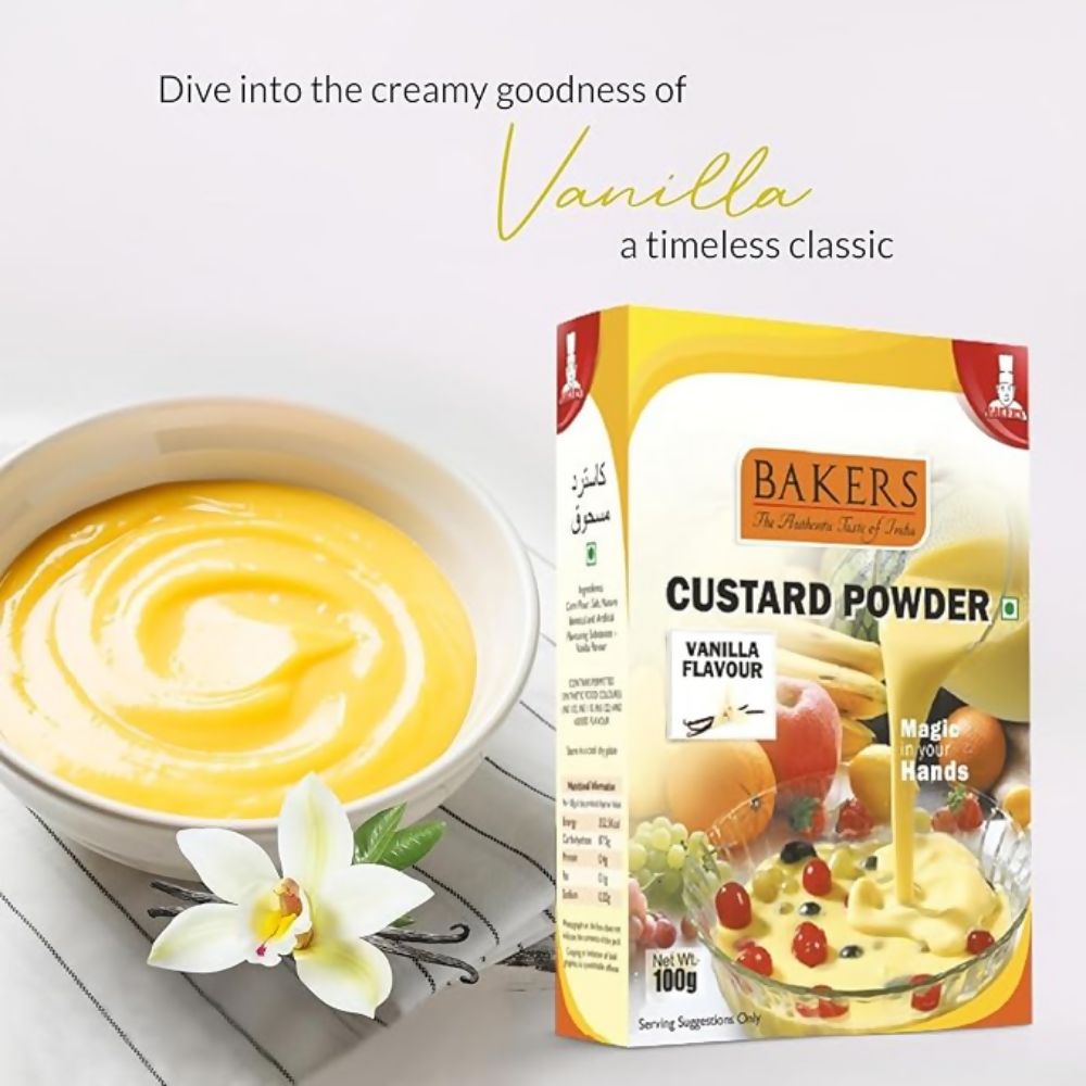 BAKERS Custard Powder - Vanilla | Grocsy