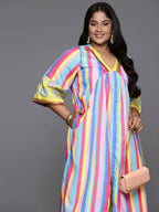 Ahalyaa Women's Traditional wear Kurta Set - Multi | Grocsy