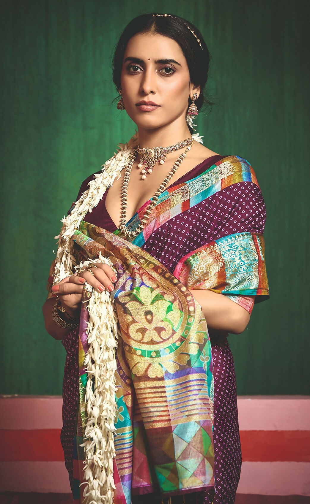 Joban Fashion Tushar Silk Maroon Colored With Zari Border And Designer Pallu Saree | Grocsy