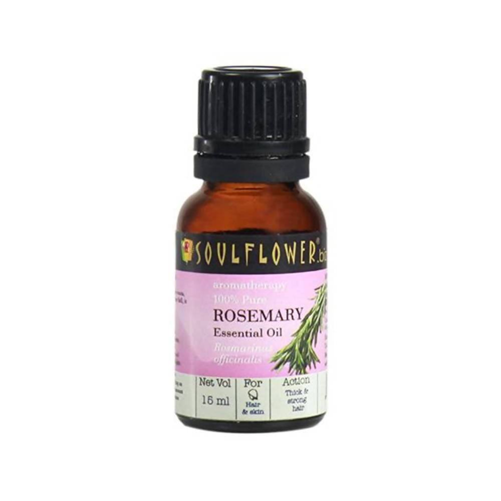 Soulflower Rosemary Oil for Healthy Hair and Shiny Skin | Grocsy
