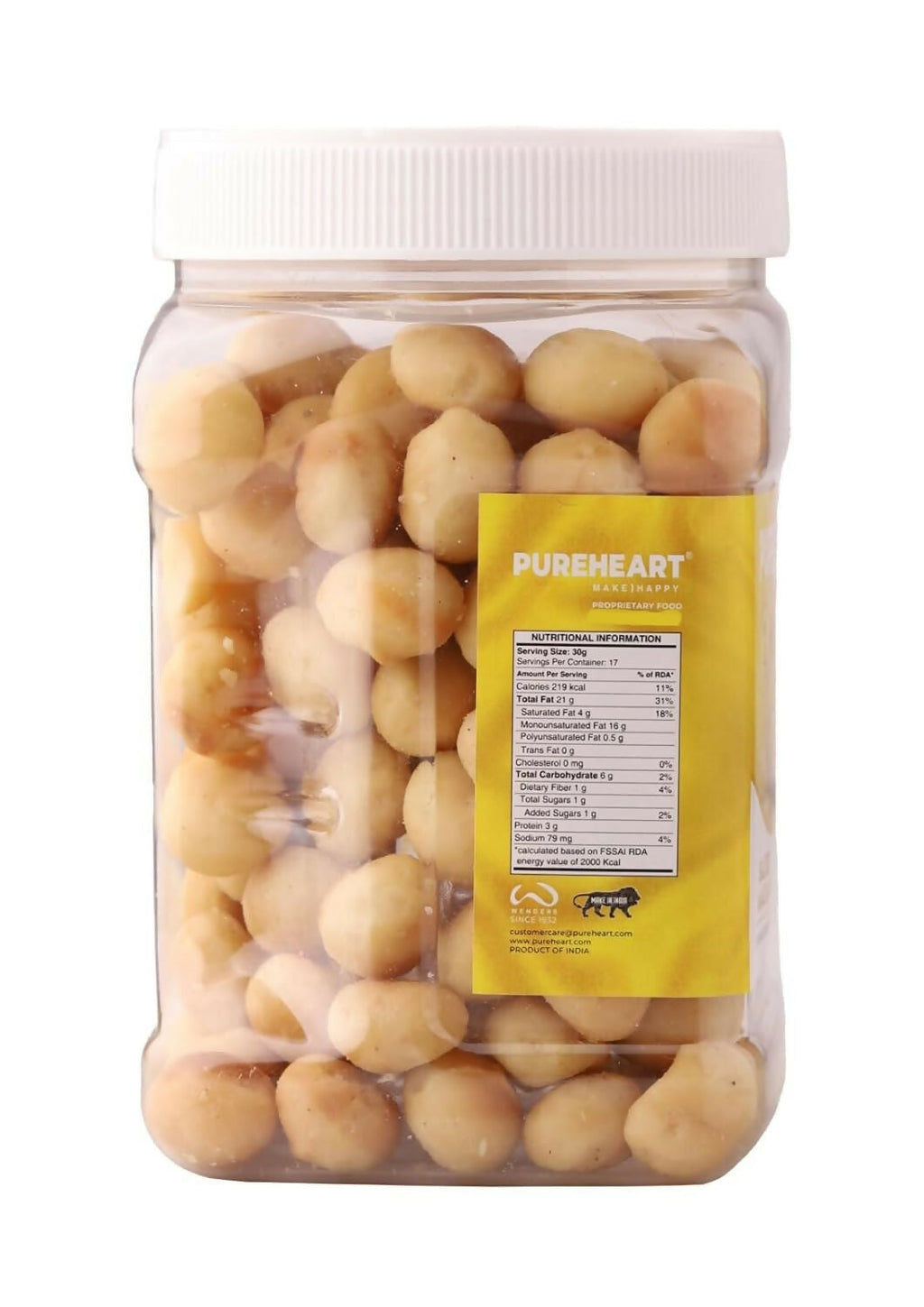 Pureheart Nutreat Combo of Natural Macadamia and Salted Roasted Macadamia | Grocsy