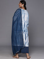 Sztori Women Leheriya Printed Pure Cotton Straight Kurta & Palazzos With Dupatta | Grocsy